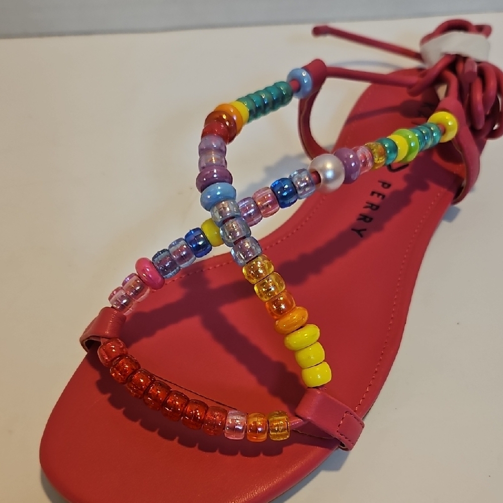 Katy Perry Collections Multicolor Beaded Sandals - Picture 4 of 8